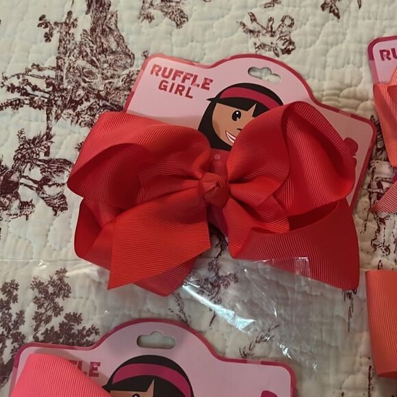 Ruffle girl bows - Picture 5 of 8